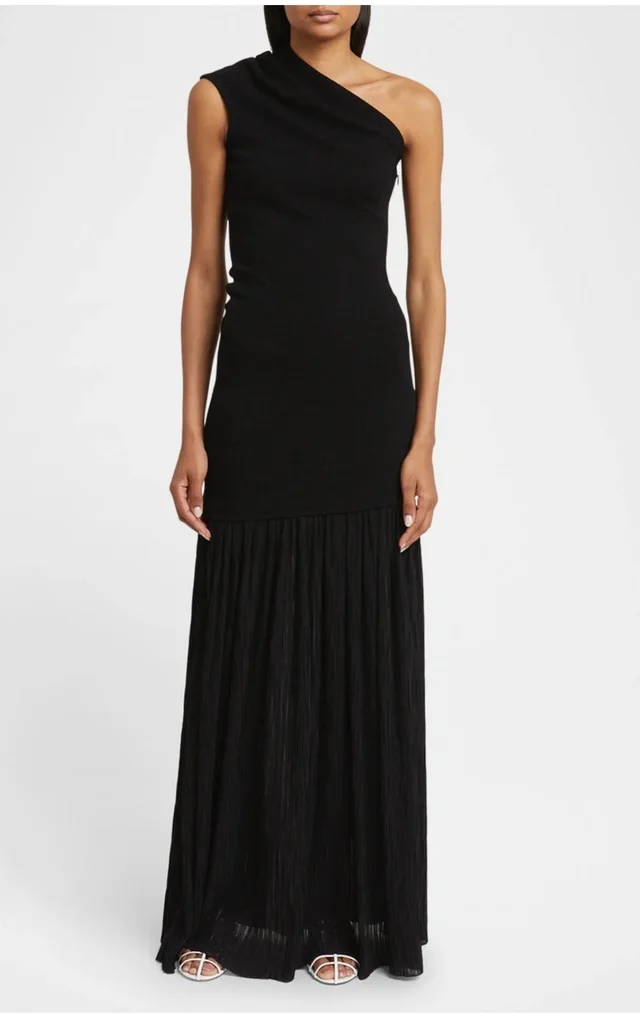 Proenza Schouler Cora One-Shoulder Maxi Dress - Size 12 in black from Poshmark