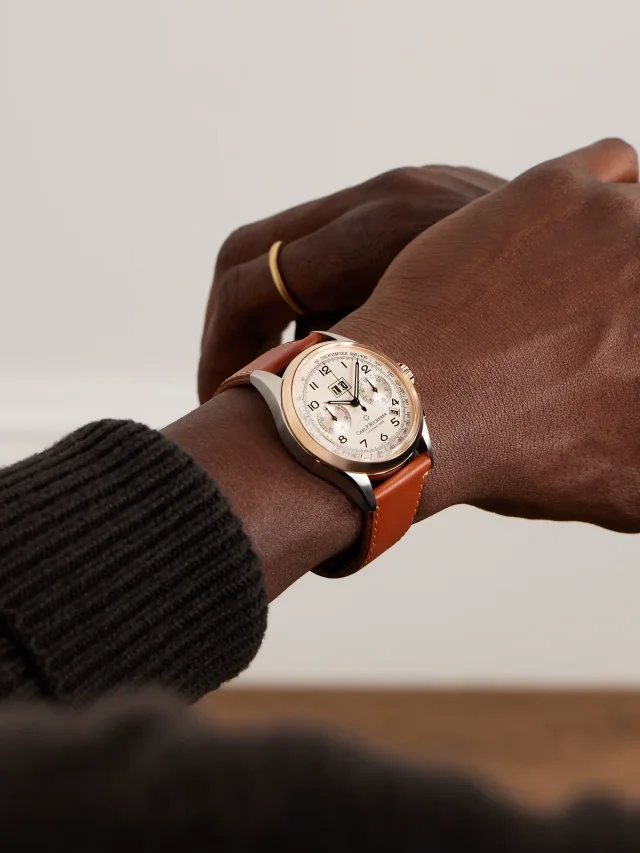 CARL F. BUCHERER Heritage BiCompax Annual Limited Edition Automatic Chronograph 18-Karat Rose Gold and Stainless Steel Watch, Ref. 00.10803.07.42.01 $11,600 30% off $8,120…, photo 2 of 9 from MR PORTER