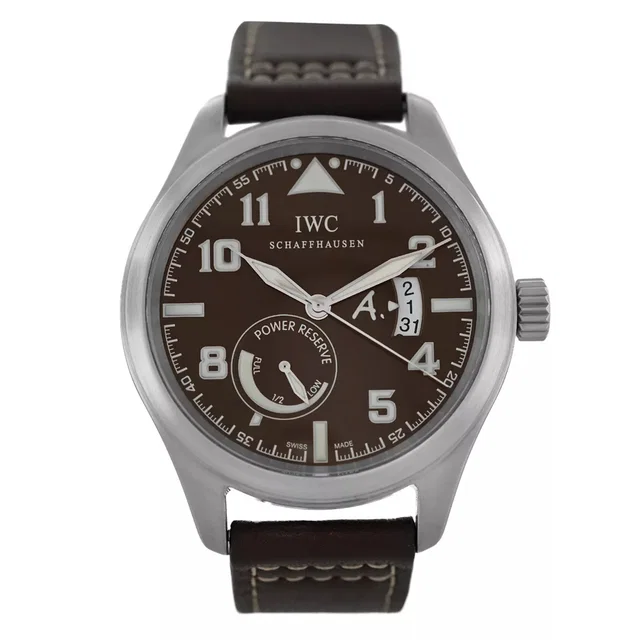 IWC Antoine De Saint Exupery Automatic Brown Dial Mens Watch IW320104 in silver|gray|brown|red Leather from Jomashop.com