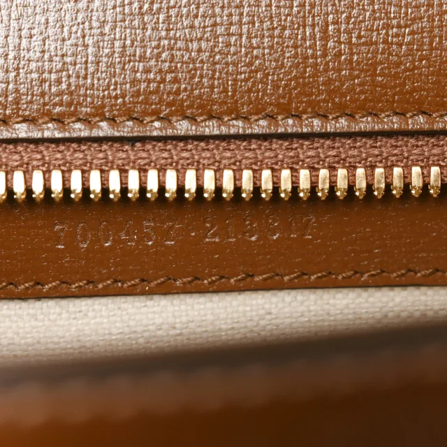 Gucci GG Supreme Monogram Azalea Calfskin Web Medium Horsebit 1955 Shoulder Bag Beige Ebony Brown… in Brown Calfskin from FASHIONPHILE, photo 7 of 10
