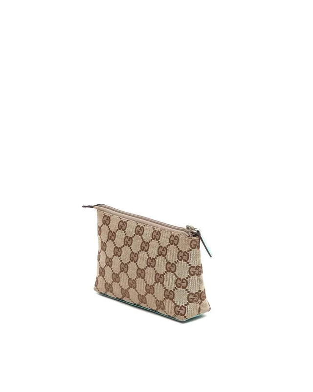 Gucci GG Canvas Leather Pouch in Canvas from A Retro Tale, photo 3 of 8