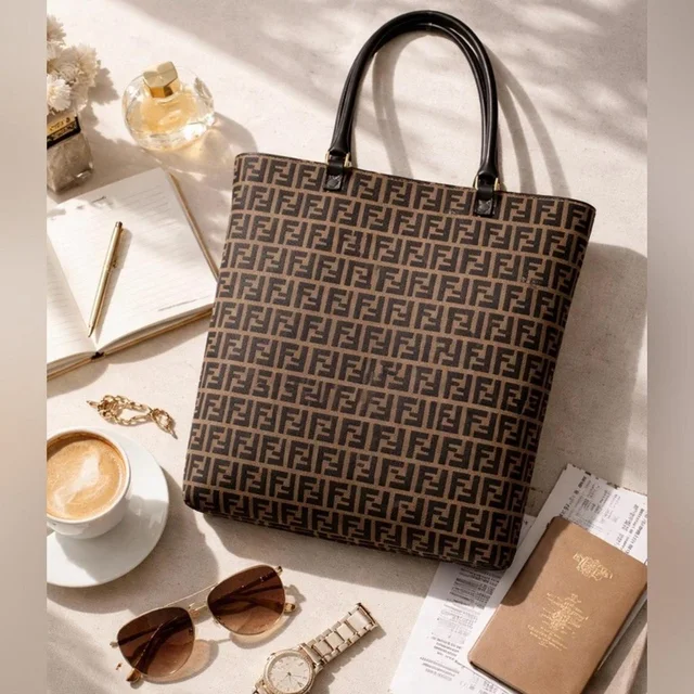Fendi Women's Bag - Brown/Black in black|brown|red from Depop, photo 1 of 1