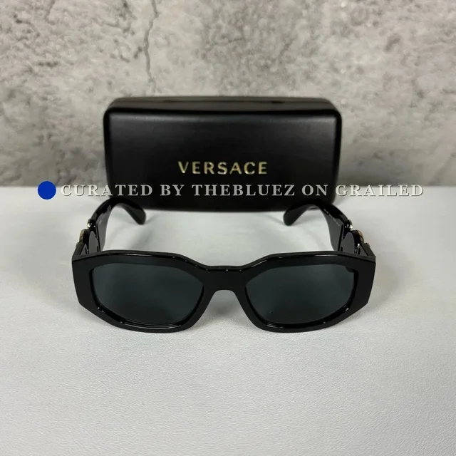Versace Gold Sunglasses in black from Grailed