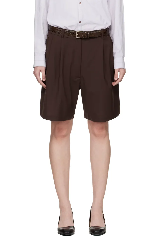 Cordera Brown Tailored Bermuda Shorts, image 1 of 1 from SSENSE