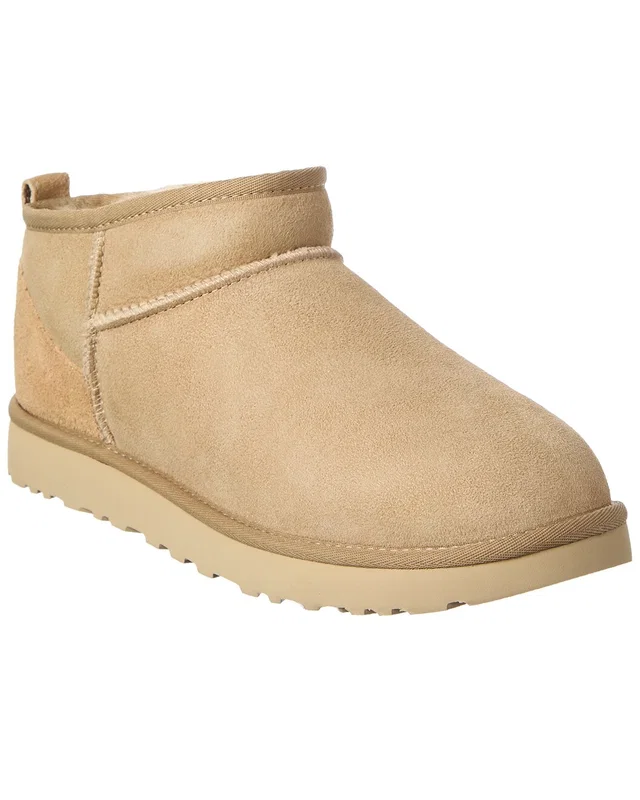 UGG Classic Ultra Mini Suede & Shearling Boot, image 1 of 1 from Rue La La