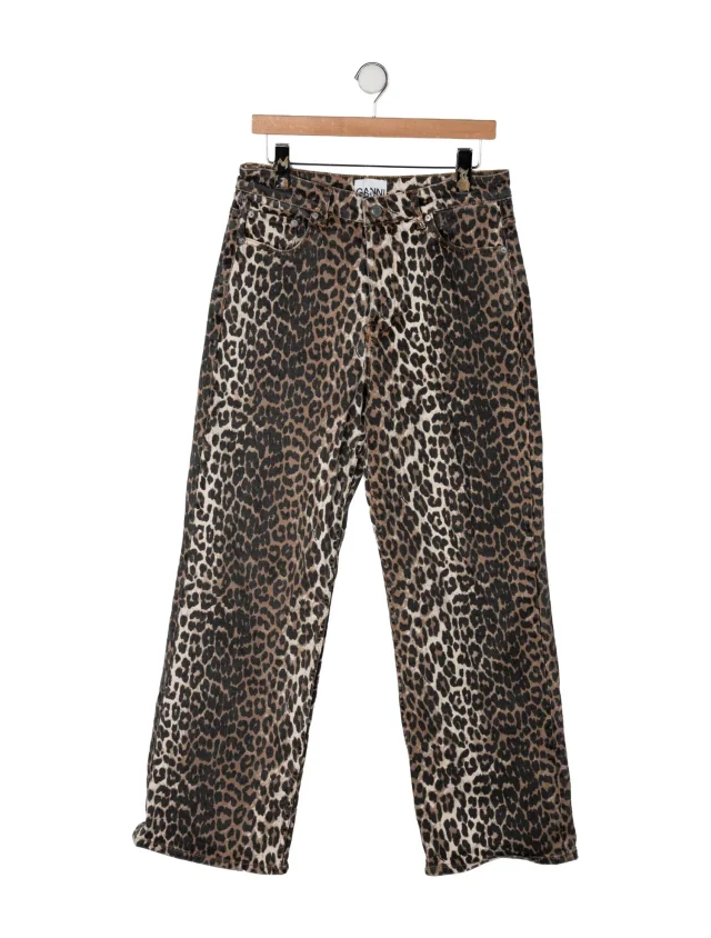 GANNI Mid-Rise Straight Leg Jeans from The RealReal