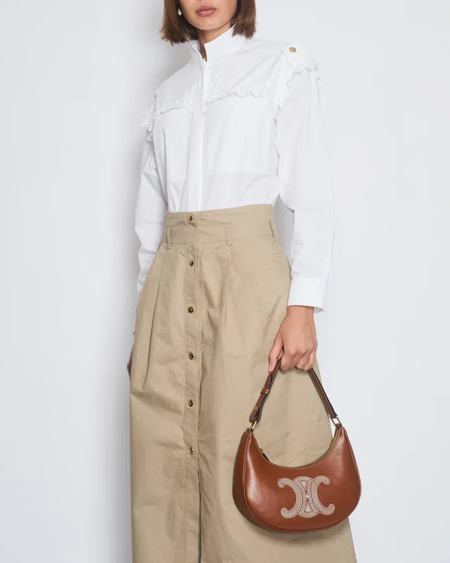 Louis Vuitton White Shirt with Gold Buttons Details Size 34 (UK 6) in White from Sellier
