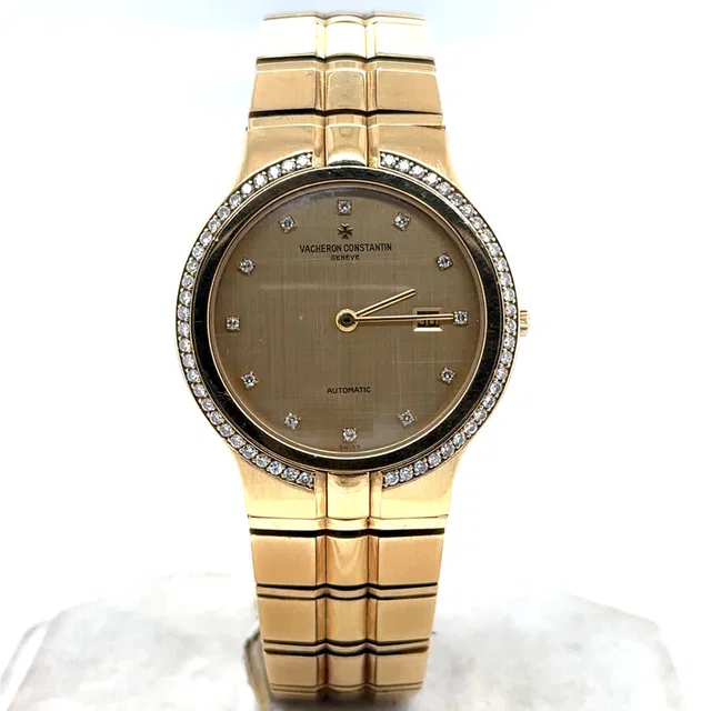 Vacheron Constantin Phidias Automatic Diamond Champagne Dial Unisex Watch 48510/967J in yellow|gold|white|neutral from Jomashop.com