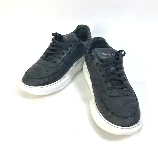 Louis Vuitton Beverly Hills Line Men's Leather Sneakers in Black Leather from Elady