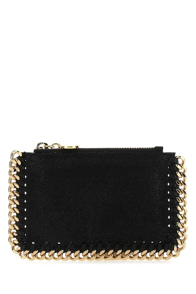 Stella McCartney Card Case — Black F: Polyester Wallet in Black from HEWI
