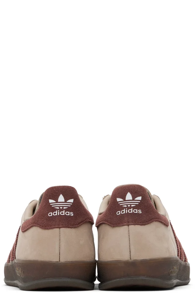 adidas Originals Taupe Gazelle Indoor Sneakers, photo 2 of 5 from SSENSE
