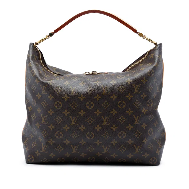 Brown Louis Vuitton Monogram Graceful MM Shoulder Bag in Brown Coated canvas from Designer Revival, photo 1 of 1