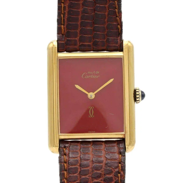 Cartier Must Tank Manual Winding in Crocodile from LuxUness