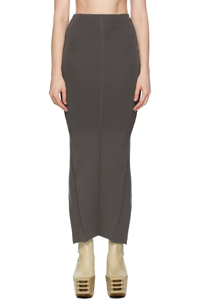 Gray Concordians Pillar Maxi Skirt, image 1 of 1 from SSENSE