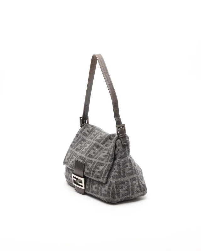 Fendi Zucca Mamma Tweed Bag in Tweed from A Retro Tale, photo 2 of 10