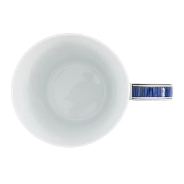 Hermès Tall Blue D'ailleurs Mug No. 1 Blue/WhiteP030138P Porcelain in Blue from GALLERY RARE, photo 4 of 12