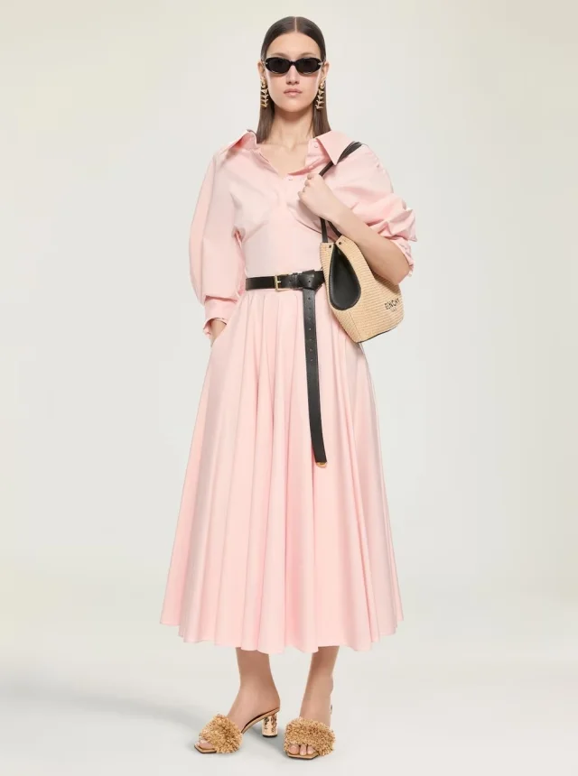 GIVENCHY Pink Fitted Shirt with Cut-Out Design on Front and Back in Cotton for Women in Pink, photo 7 of 10 from Gaudenzi Boutique