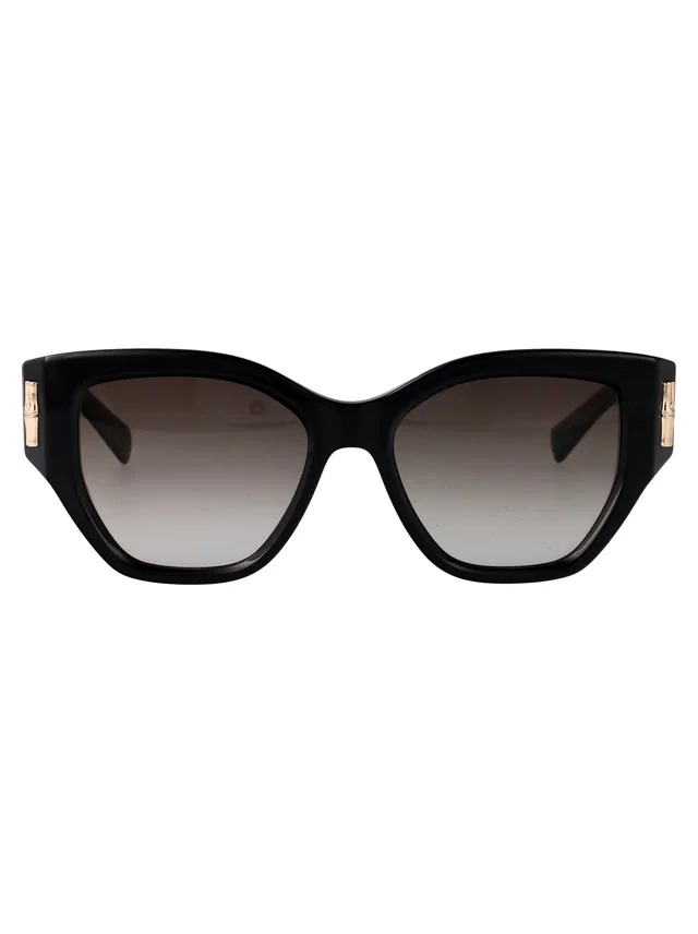 Longchamp Lo764s Black Acetate Cat-Eye Sunglasses in Black from HEWI