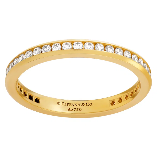 Tiffany & Co. "Soleste" full eternity band with diamonds in 18k in Platinum from Gray And Sons