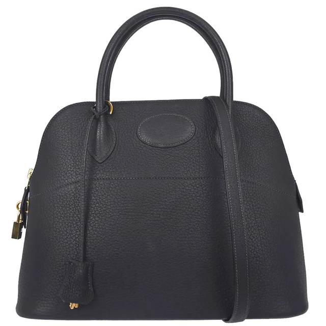 Hermès Blue Indigo Fjord Bolide 31 2way Shoulder Handbag in Blue from AMORE Vintage Tokyo