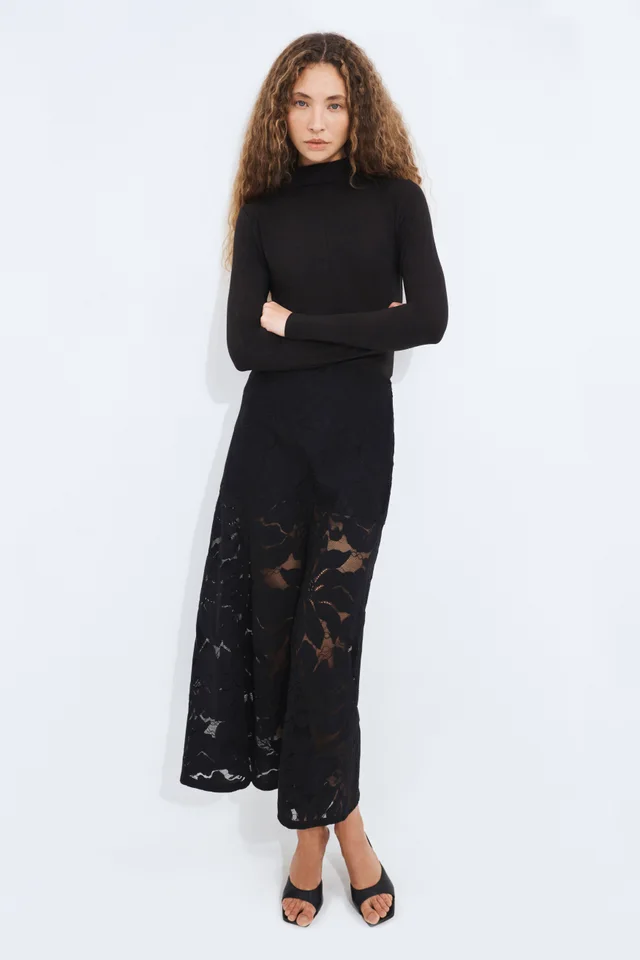 Aje Studio Aella Mock Neck Long Sleeve Top in Black from Aje, photo 1 of 1