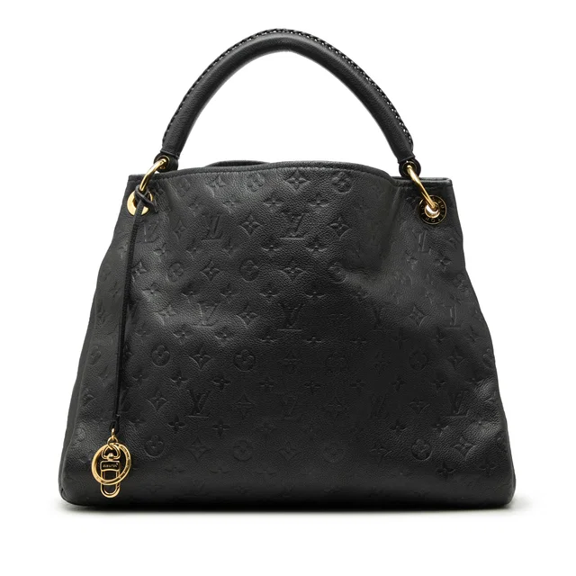 Blue Louis Vuitton Monogram Empreinte Artsy MM Hobo Bag in Blue Leather from Designer Revival