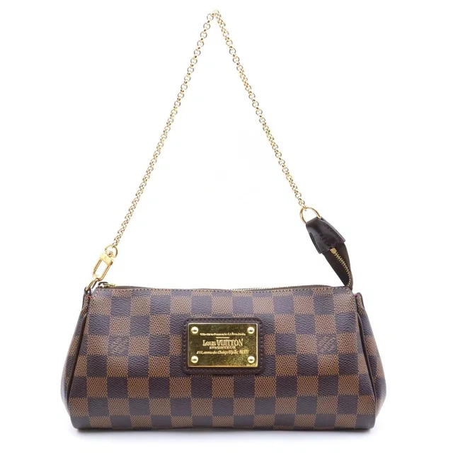 Louis Vuitton Damier Shoulder Bag Brown Leather in Brown Leather from The Reluxe