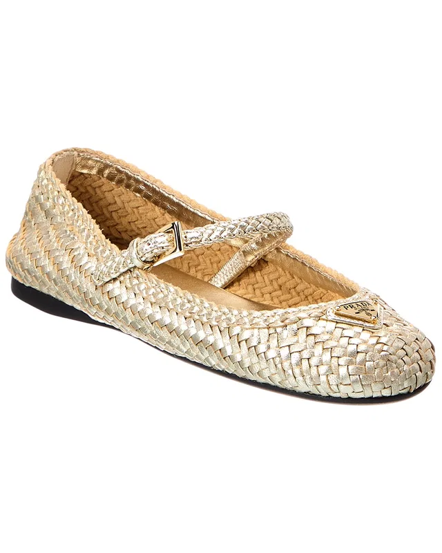 Prada Leather Ballerina Flat, image 1 of 1 from Rue La La