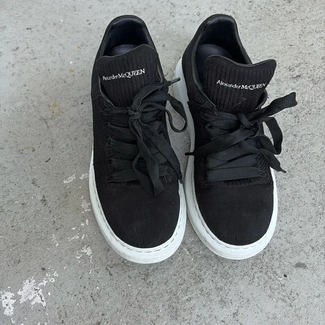 Alexander McQueen Net Top Oversized Sneakers in black from Poshmark