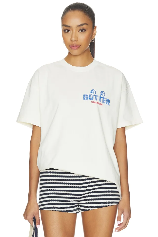 VANDYTHEPINK Butter Eye Logo Tee in Butter Yellow, photo 2 of 4 from REVOLVE (Canada)
