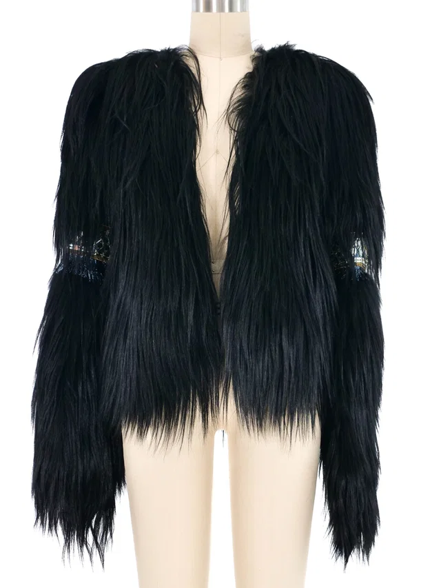 2011 Balmain Goat Fur Jacket from Arcade Vintage
