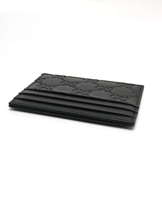 Gucci GG Emblem Card Holder in Leather from A Retro Tale, photo 3 of 5
