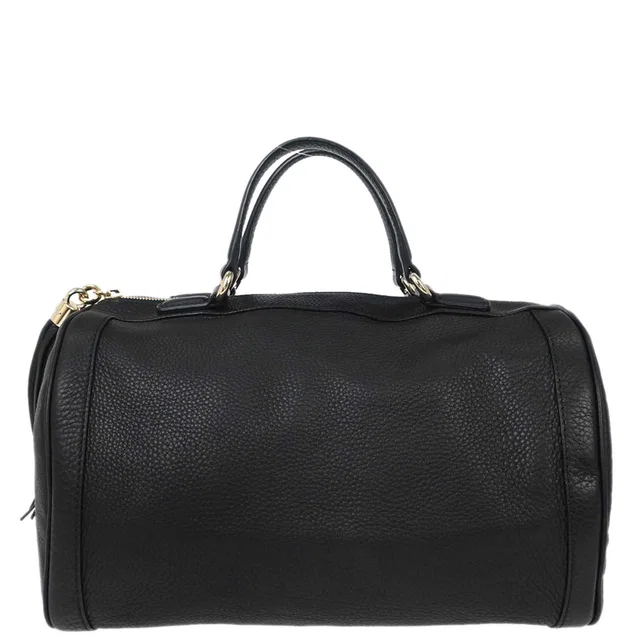 Gucci Black Leather Soho Handbag in Black Leather from AMORE Vintage Tokyo
