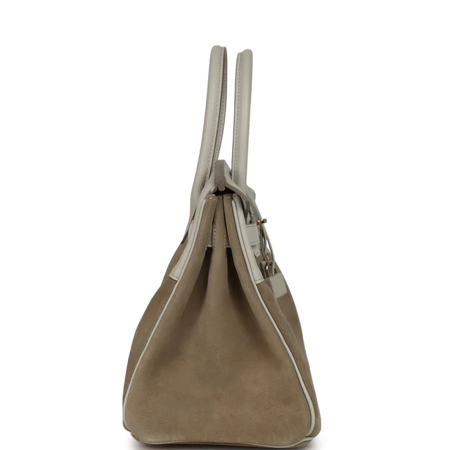 Hermès Birkin 30 Gris Caillou Grizzly and Gris Perle Evercolor Permabrass Hardware in Grey Leather from Madison Avenue Couture, photo 2 of 2