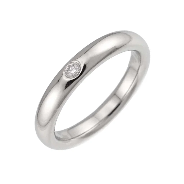 Tiffany & Co. Stacking Band Ring Diamond Platinum from The Reluxe