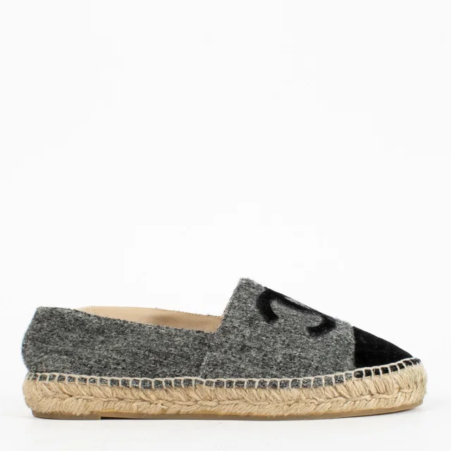 Chanel Grey Espadrilles - Size 39 in Grey from Labellov