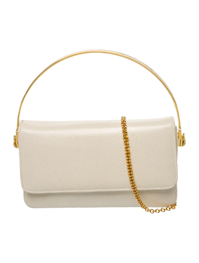 Judith Leiber Lizard Top Handle Bag in Lizard from The RealReal
