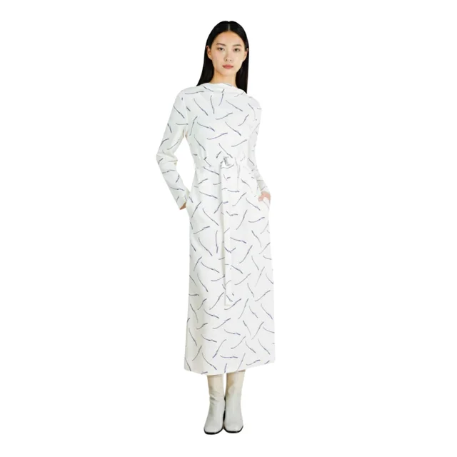 Loro Piana Meghan Love Capsule Dress (dress) in WHITE-GREEN Silk from Luxury Promise, photo 2 of 2