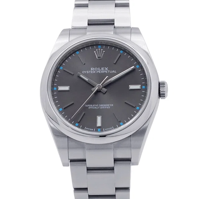Rolex Oyster Perpetual W39mm Stainless Steel Dark Rolesium Dial114300 from GALLERY RARE