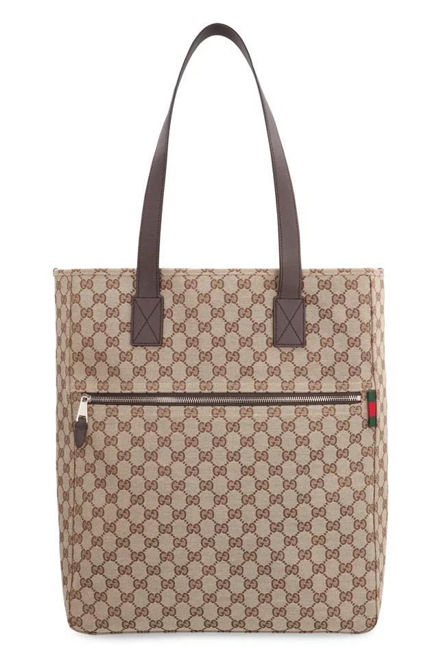 Gucci Gg Jacquard Tote Bag — Beige Polyester in Beige Nylon from HEWI