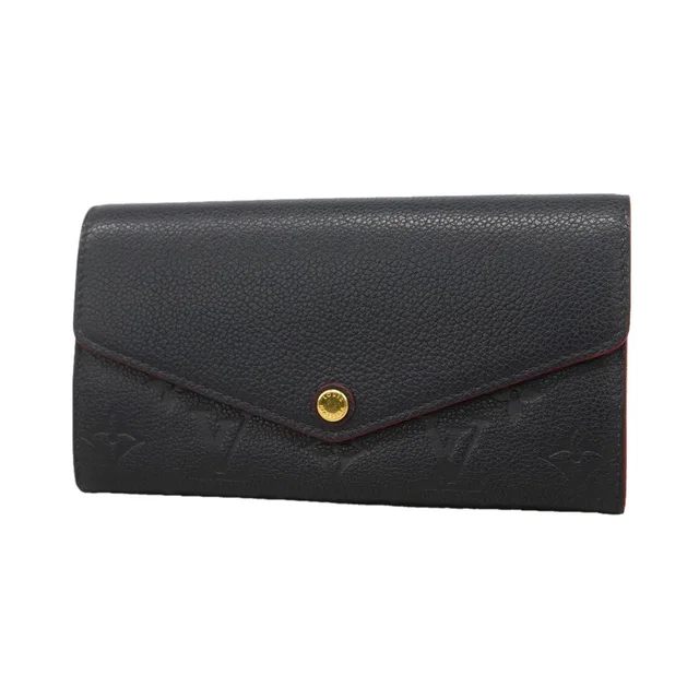 Louis Vuitton Wallet Monogram Empreinte Portefeuille Sarah Marine Rouge in Red from The Reluxe