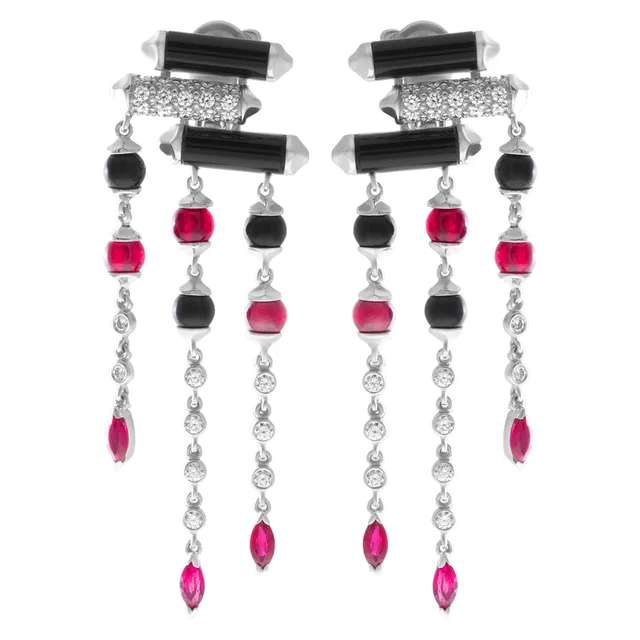 Cartier Baiser du Dragon earrings in White White Gold from Gray And Sons