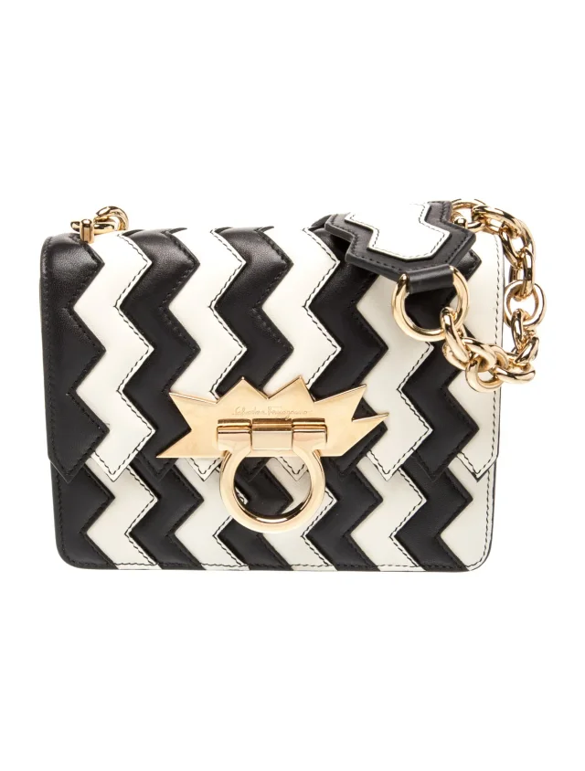 Ferragamo Leather Crossbody Bag in white Leather from The RealReal