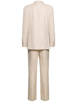 BETTTER Striped blazer and trousers set in 50% Linen, 45% Viscose, 5% Polyester, photo 7 of 9 from LUISAVIAROMA