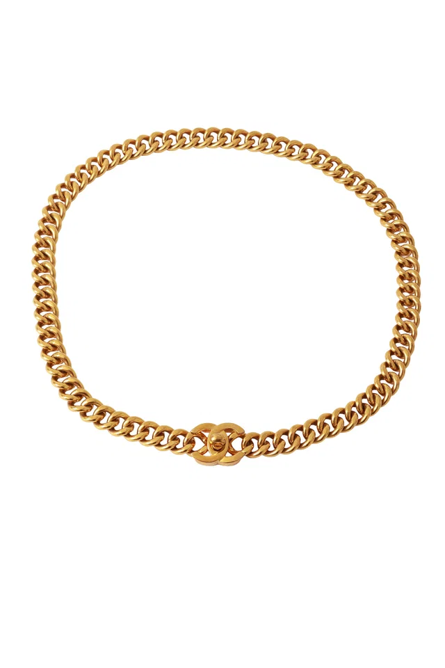 Chanel CC Logo Chain Belt from Recess LA