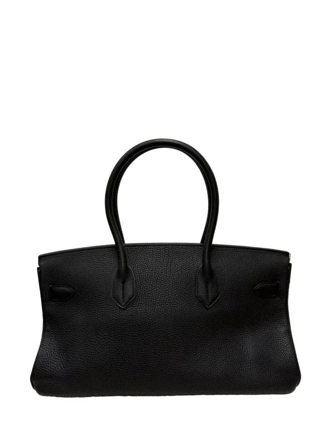 LONDON LOCATED* PRELOVED HERMÈS JPG SHOULDER BIRKIN BLACK Togo Leather in Black Togo leather from Luxury Promise, photo 7 of 31