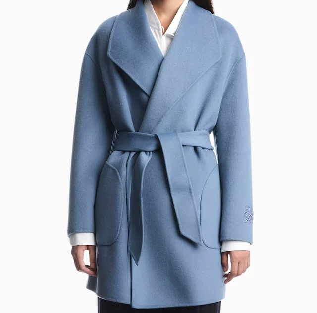 Emporio Armani Blouson jacket in wool and cashmere with wide lapels from SENSER, photo 1 of 1