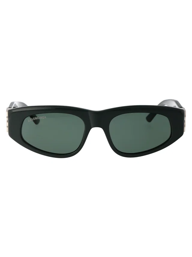 Balenciaga Bb0095s Sculpted Acetate Sunglasses — Green in Green from HEWI