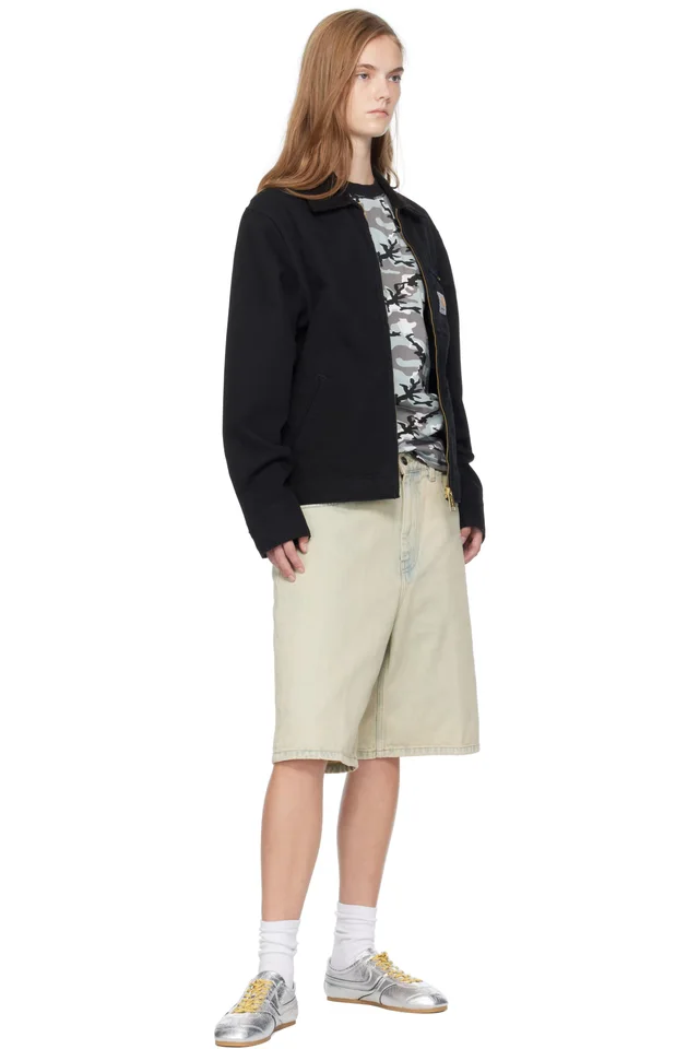 Carhartt Work In Progress Beige Brandon Denim Shorts, photo 4 of 4 from SSENSE