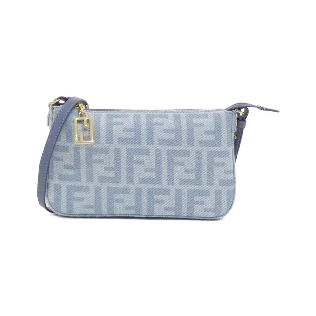 Fendi Bucket Slim Clutch in Denim from The Reluxe